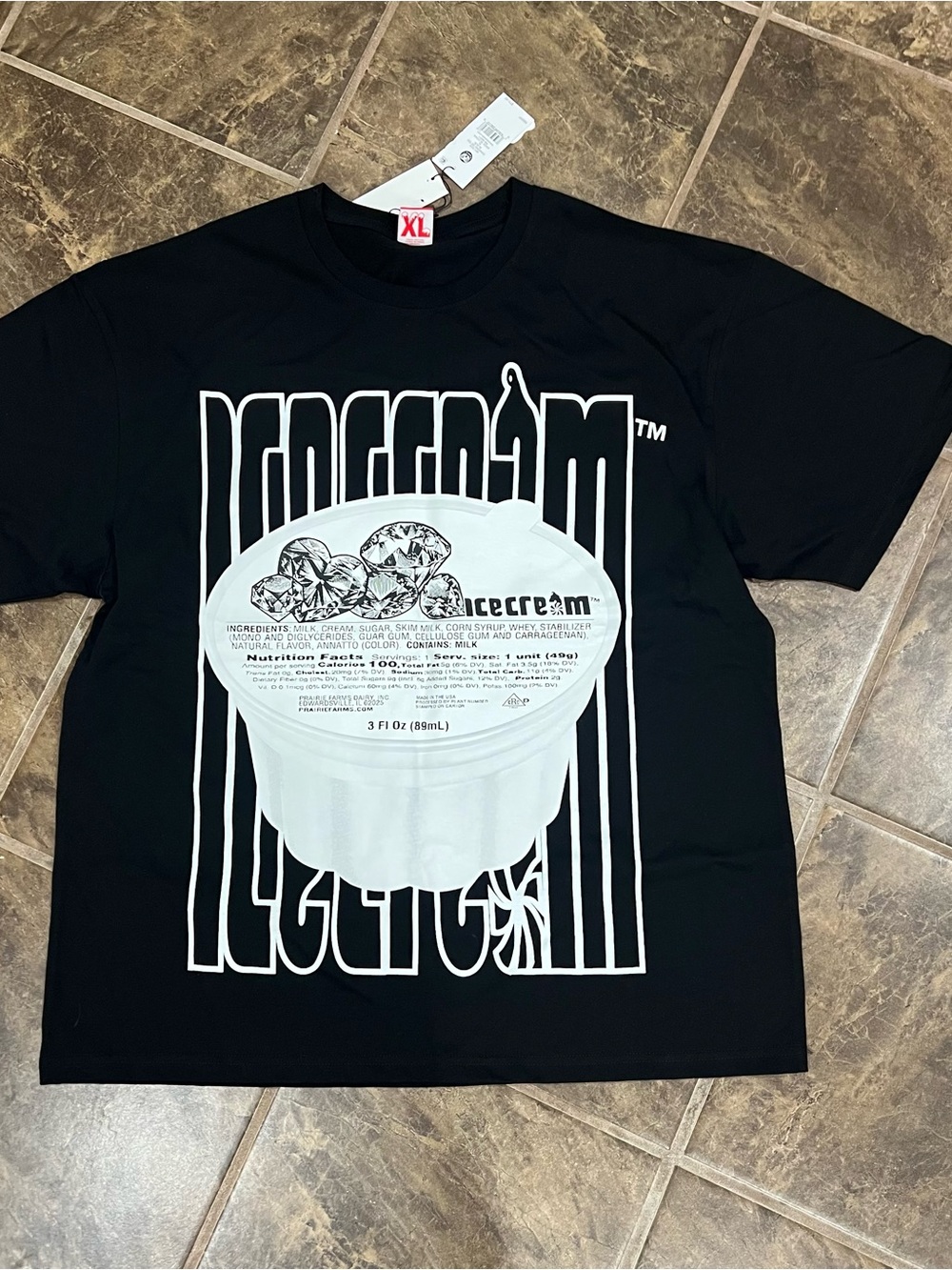 Billionaire Boys Club Ice Cream Diamond SS Tee Black XL NWT Pharrell Streetwear